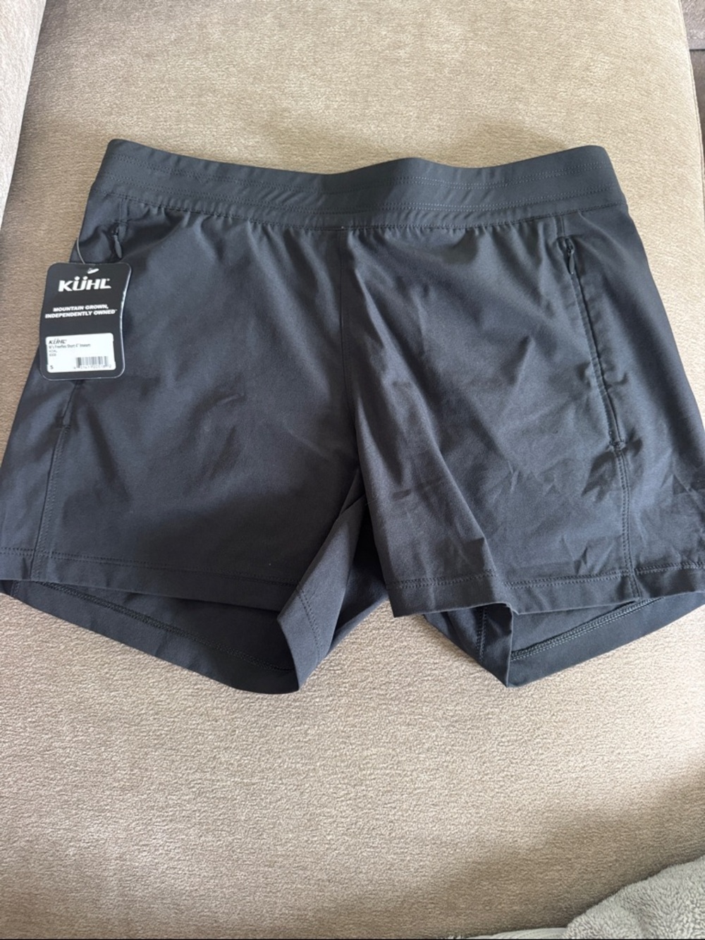 Kuhl Black Women's Freeflex Shorts with Zip Pockets